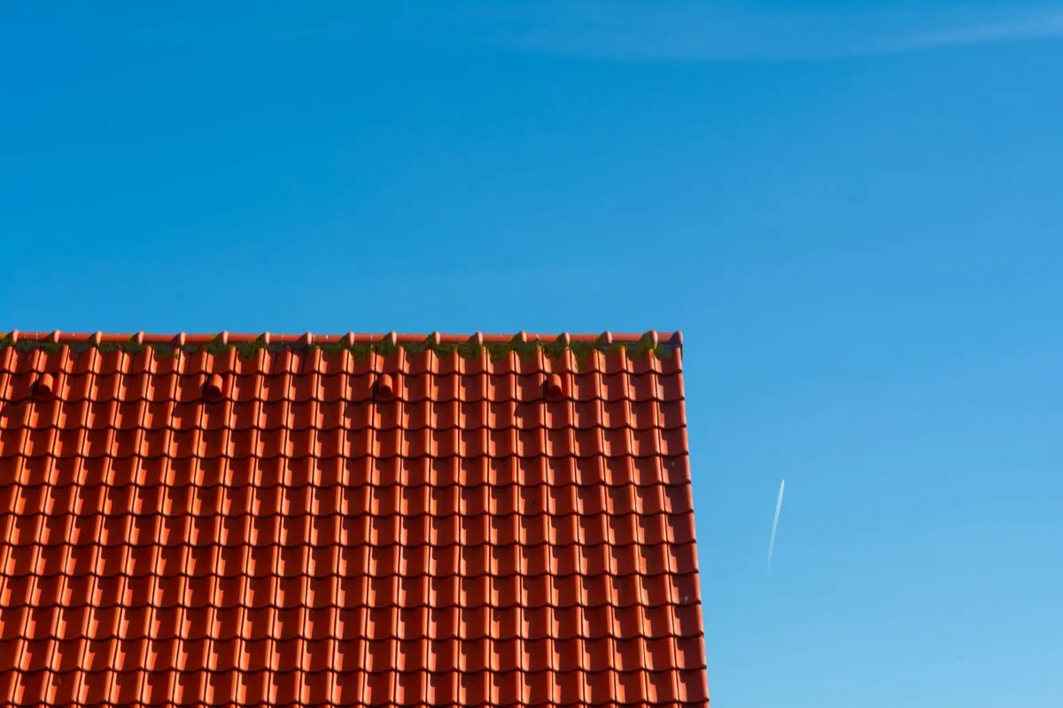 Tile roof gable in full sun, the kind of exposure that sets roof life in Birmingham, AL